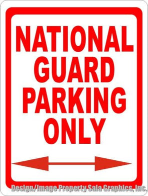 National Guard Parking Only Sign - Signs & Decals by SalaGraphics