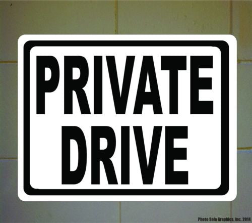 Private Drive Sign. 12x18. Metal. Inform Drivers that Road is Not for Public Use - Signs & Decals by SalaGraphics