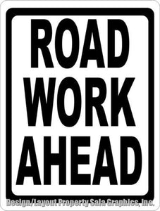Road Work Ahead Sign - Signs & Decals by SalaGraphics