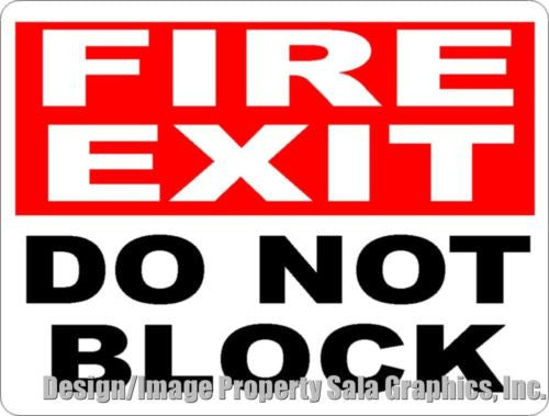 Fire Exit Do Not Block