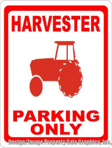 Harvester Parking Only Sign - Signs & Decals by SalaGraphics