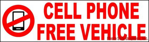 Cell Phone Free Vehicle Magnet - Signs & Decals by SalaGraphics