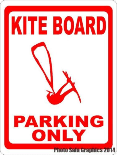 Kiteboard Parking Only Sign - Signs & Decals by SalaGraphics
