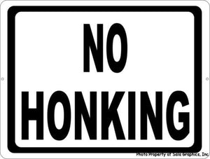 No Honking Sign - Signs & Decals by SalaGraphics