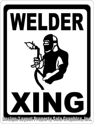Welder Xing Crossing Sign - Signs & Decals by SalaGraphics
