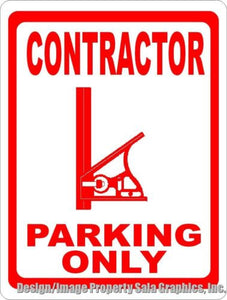 Contractor Parking Only Sign - Signs & Decals by SalaGraphics