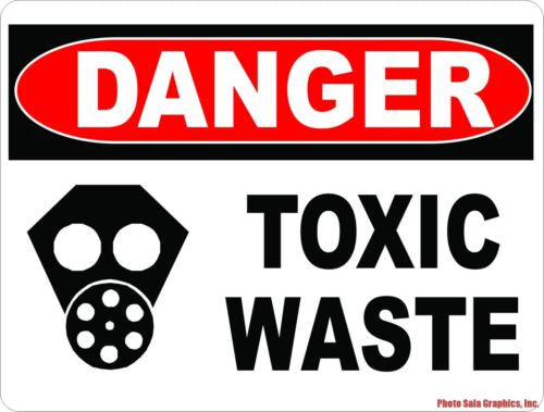 Danger Toxic Waste Sign - Signs & Decals by SalaGraphics
