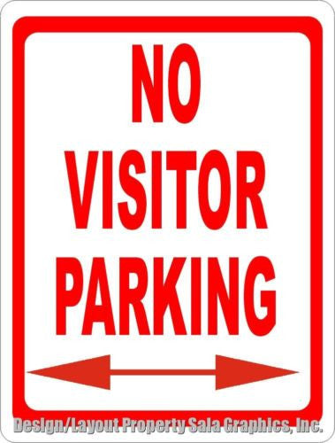 No Visitor Parking Sign – Signs by SalaGraphics