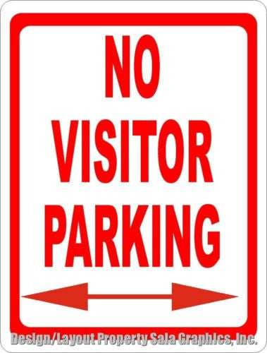 No Visitor Parking Sign - Signs & Decals by SalaGraphics