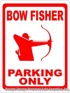 Bow Fisher Parking Only Sign - Signs & Decals by SalaGraphics