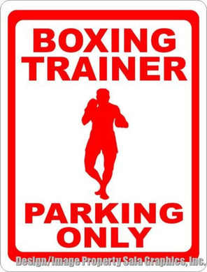 Boxing Trainer Parking Sign - Signs & Decals by SalaGraphics