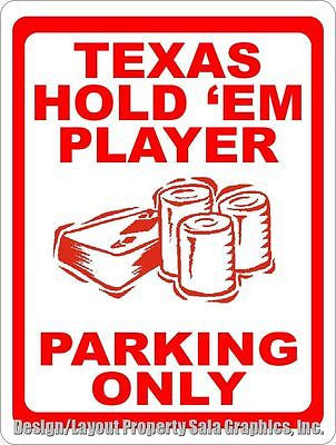 Hold 'Em Player Parking Only Sign - Signs & Decals by SalaGraphics