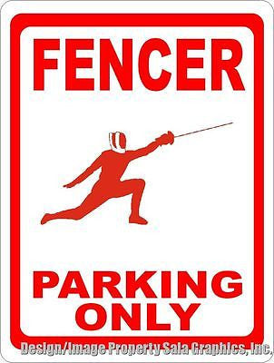 Fencer Parking Only Sign - Signs & Decals by SalaGraphics
