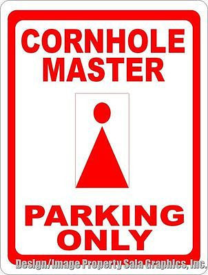 Cornhole Master Parking Only Sign - Signs & Decals by SalaGraphics