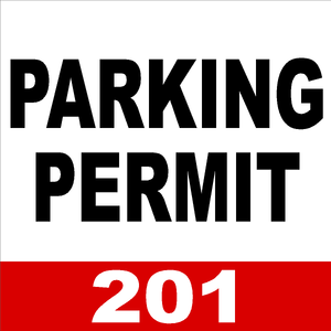 Parking Permit with Numbering Decal Multi-Pack