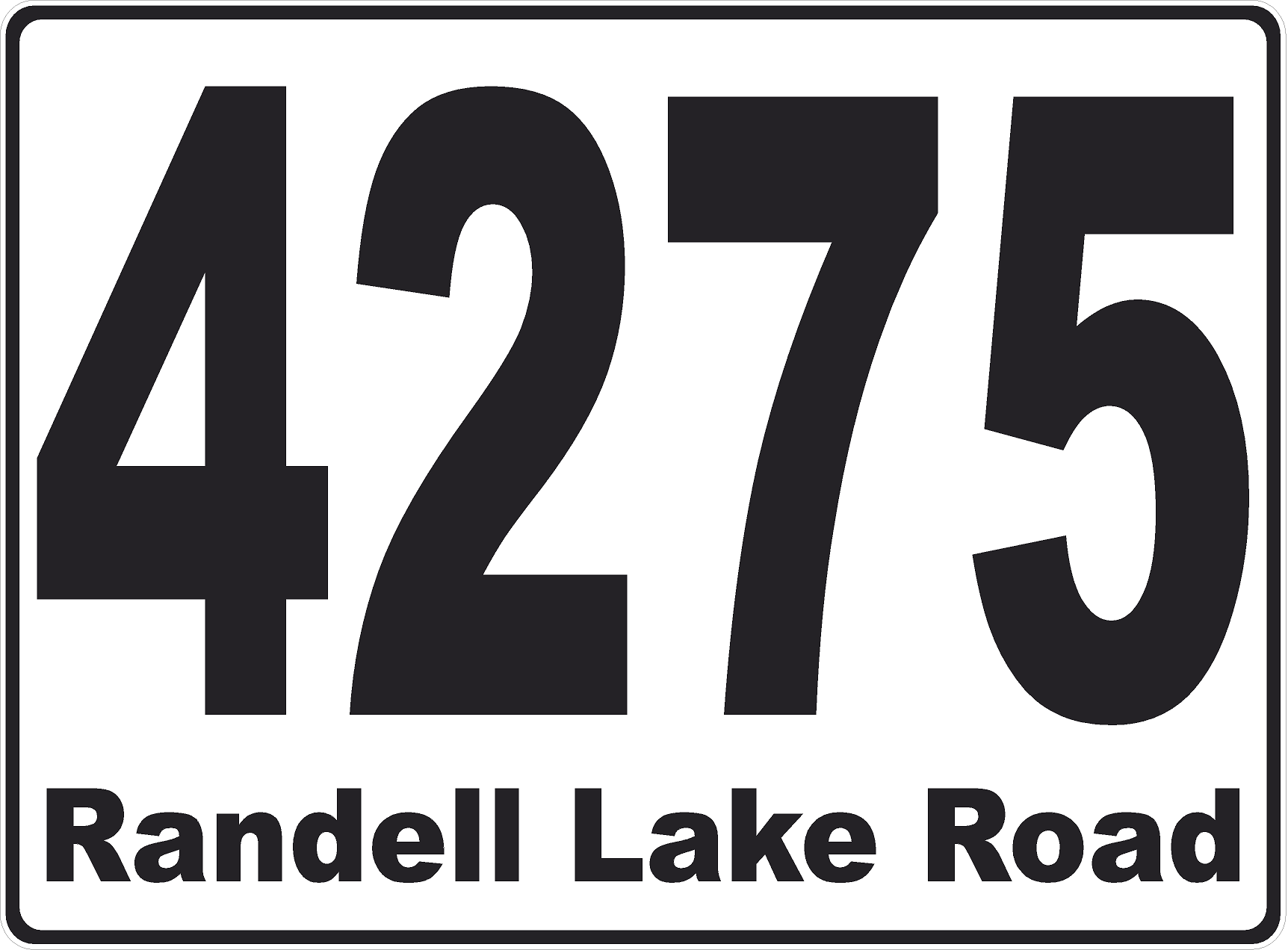 Custom Street Address Sign – Signs by SalaGraphics