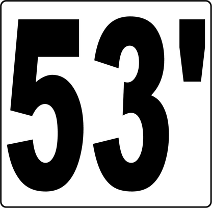 Semi Truck Length Indicator Decal