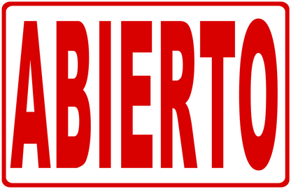 Open Sign