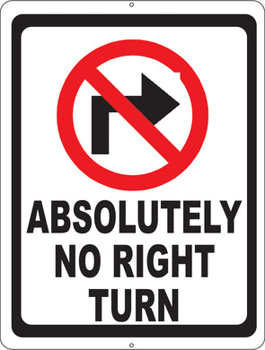 Absolutely No Right Turn