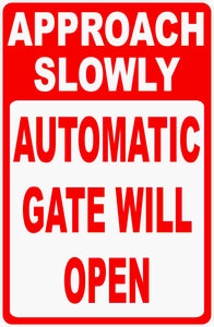 Gated Community Safety Sign