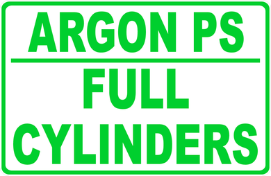 Argon PS Full Cylinders Sign