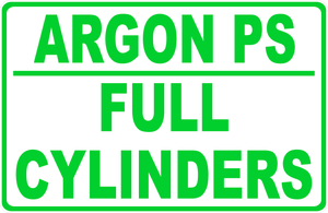Argon PS Full Cylinders Sign