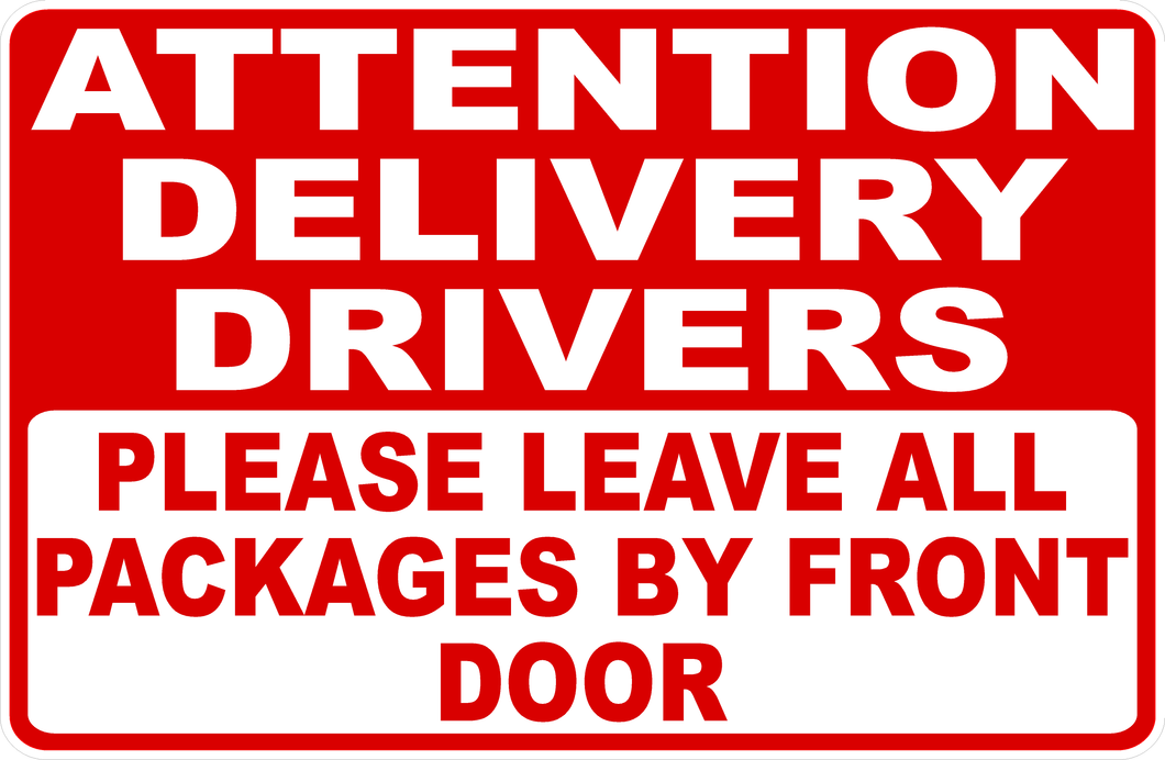 UPS Federal Express USPS Amazon Delivery Sign
