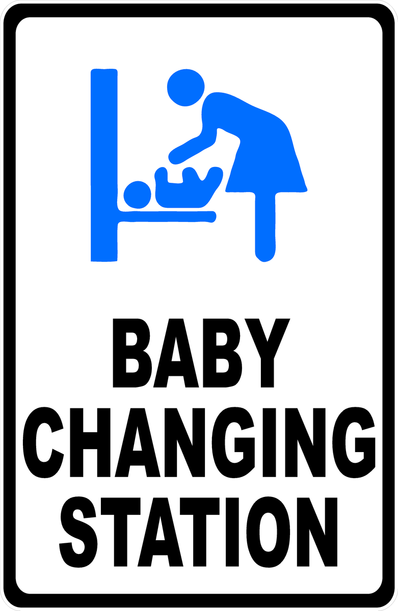 Baby Changing Sticker Baby Changing Station Sign Stickers at Frances Fisk blog