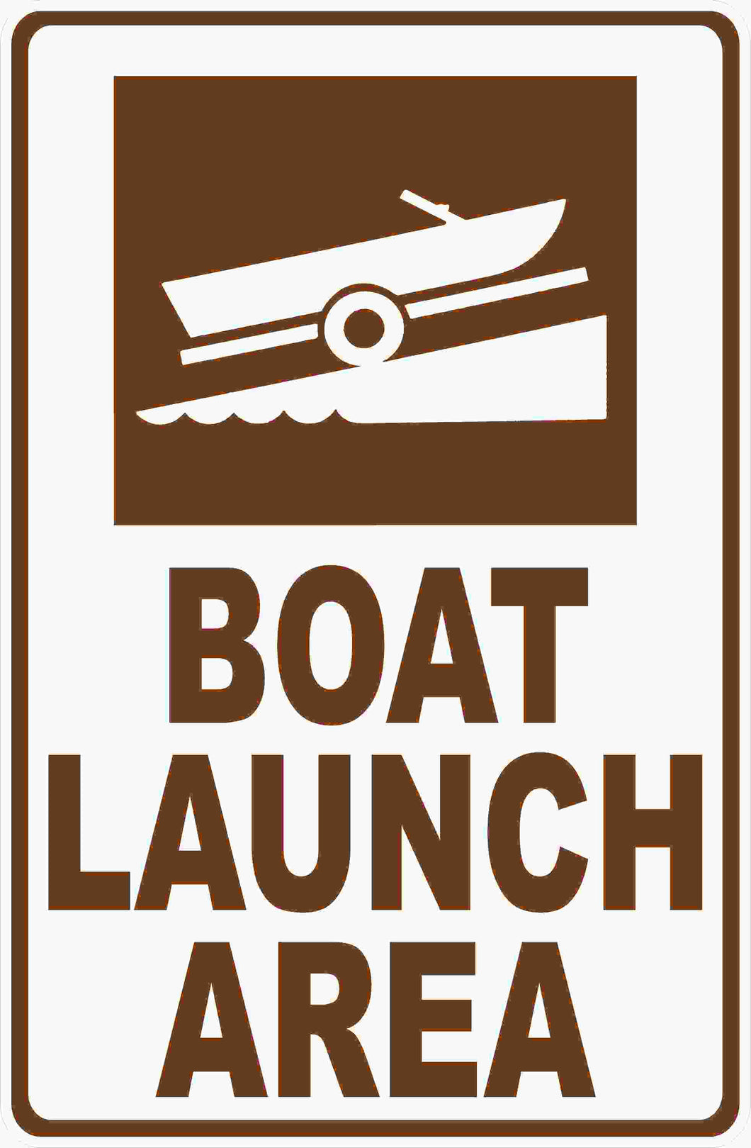 Marina Boat Ramp Launch Area Sign