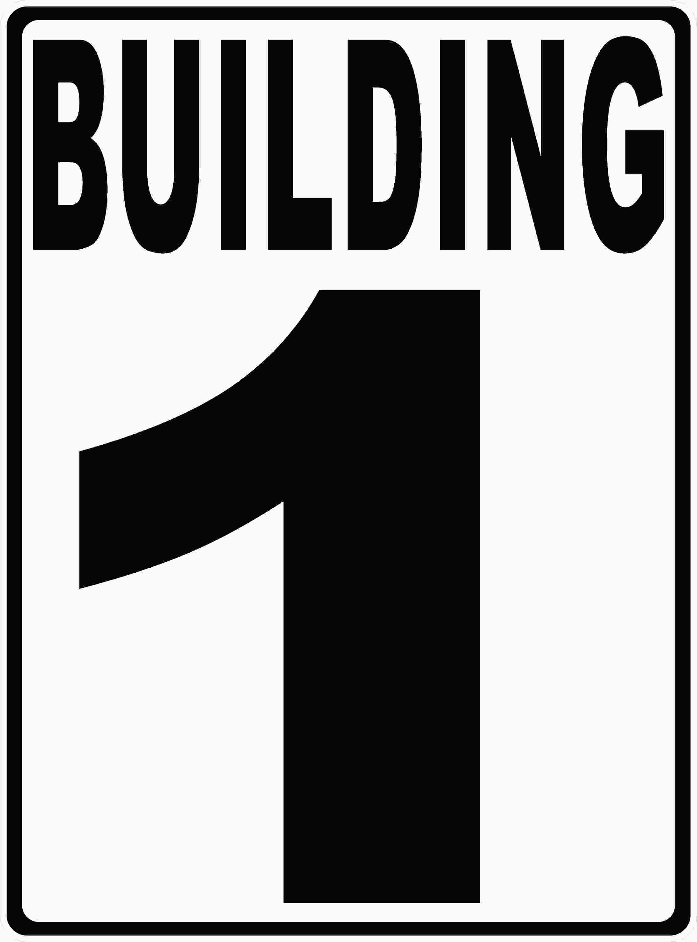Building Numbering Sign – signs by salagraphics
