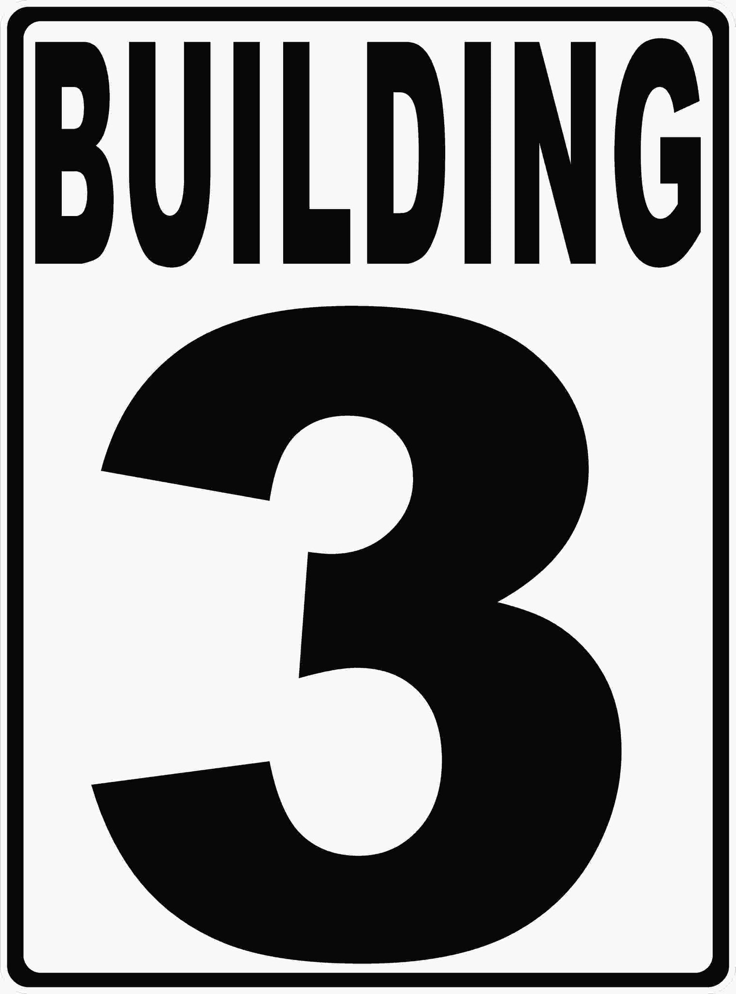 Building Numbering Sign – Signs by SalaGraphics