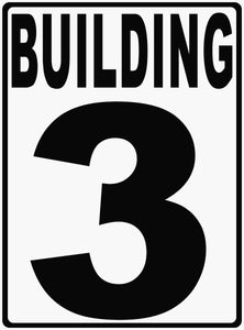 Building Numbering Sign