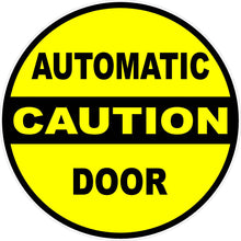 Caution Automatic Door Decal - Signs & Decals by SalaGraphics