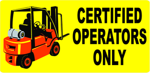 Forklift Safety Decal