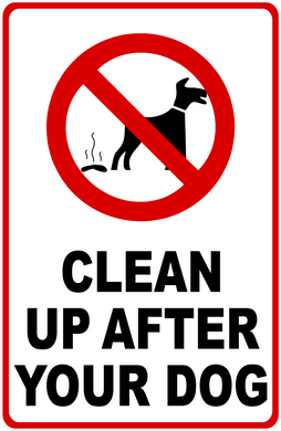 Clean Up After Your Dog Sign