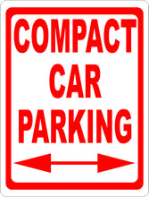 Compact Car Parking Sign with Optional Directional Arrow – Signs by ...