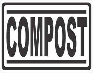 Compost Sign - Signs & Decals by SalaGraphics