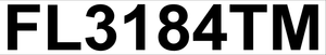 US DOT Vehicle Numbers Decal