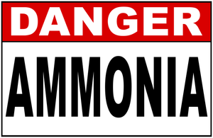 Danger Ammonia Sign