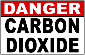 Danger Carbon Dioxide Sign