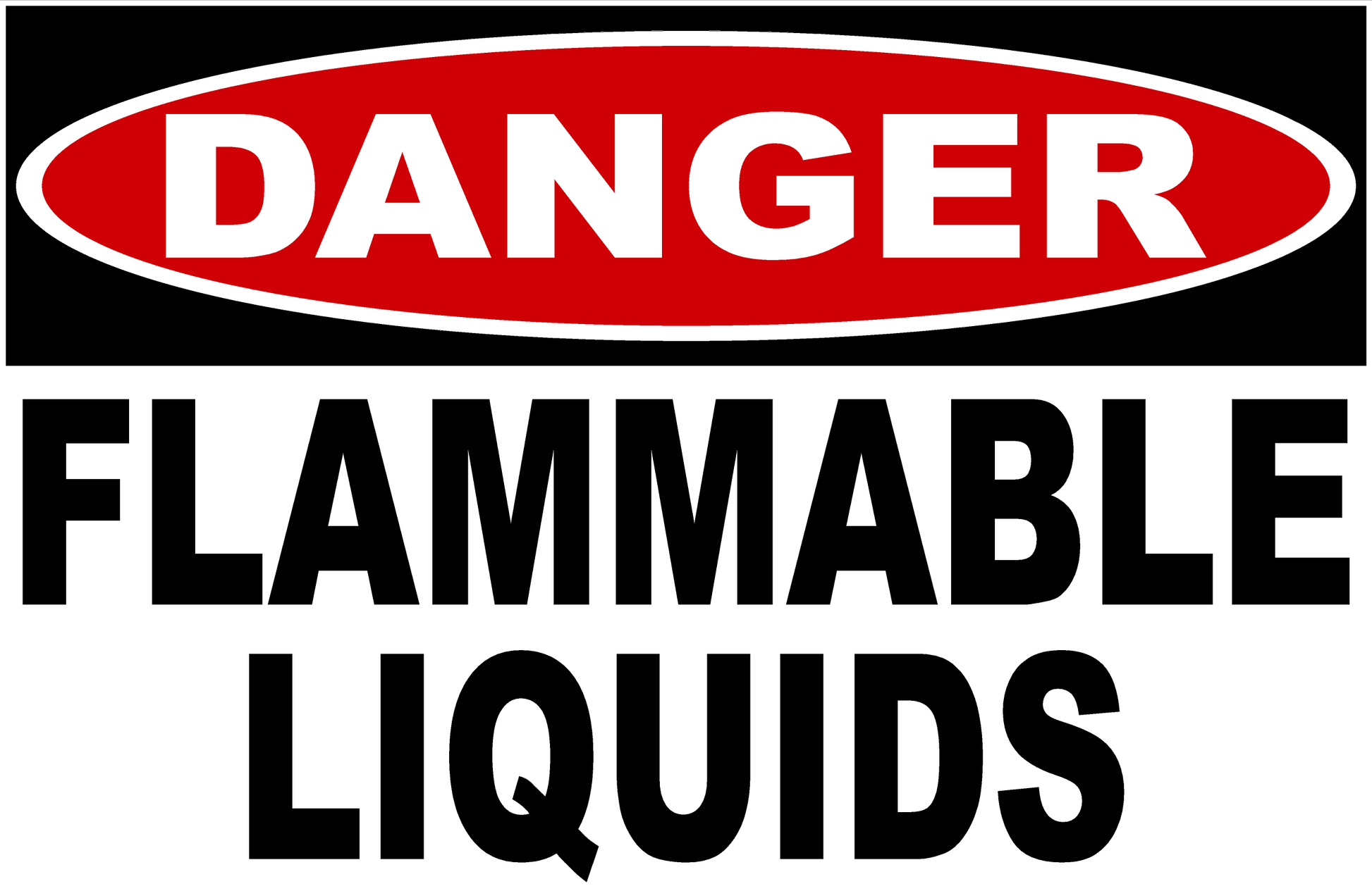 Danger Flammable Liquids Sign