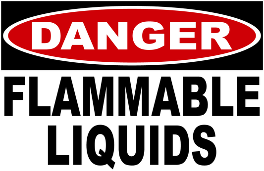 Danger Flammable Liquids Sign