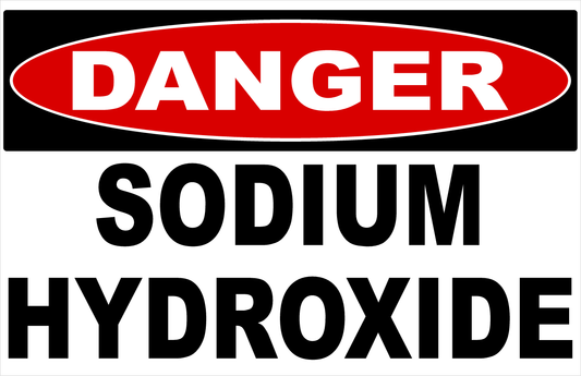 Danger Sodium Hydroxide Sign