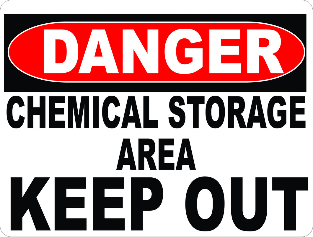 Safe Chemical Storage Sign