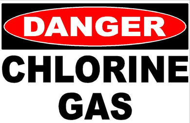 Danger Chlorine Gas Sign