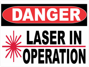 Laser Safety Sign by signs by salagraphics