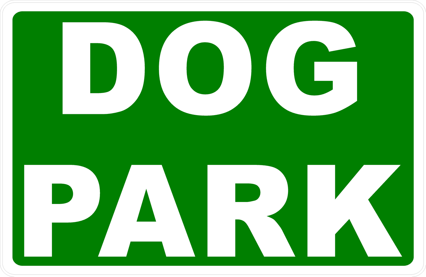 Dog Park Sign