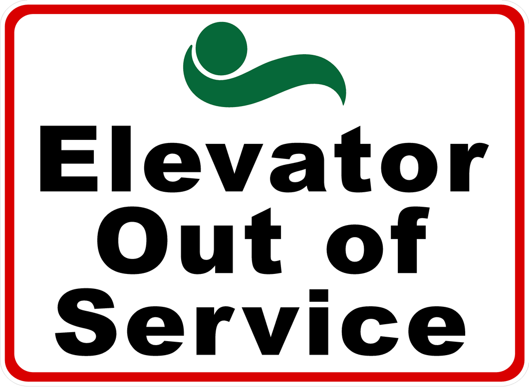 Elevator Out of Service Sign