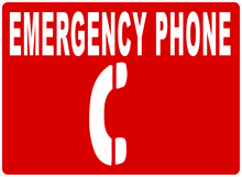 Emergency Phone Sign