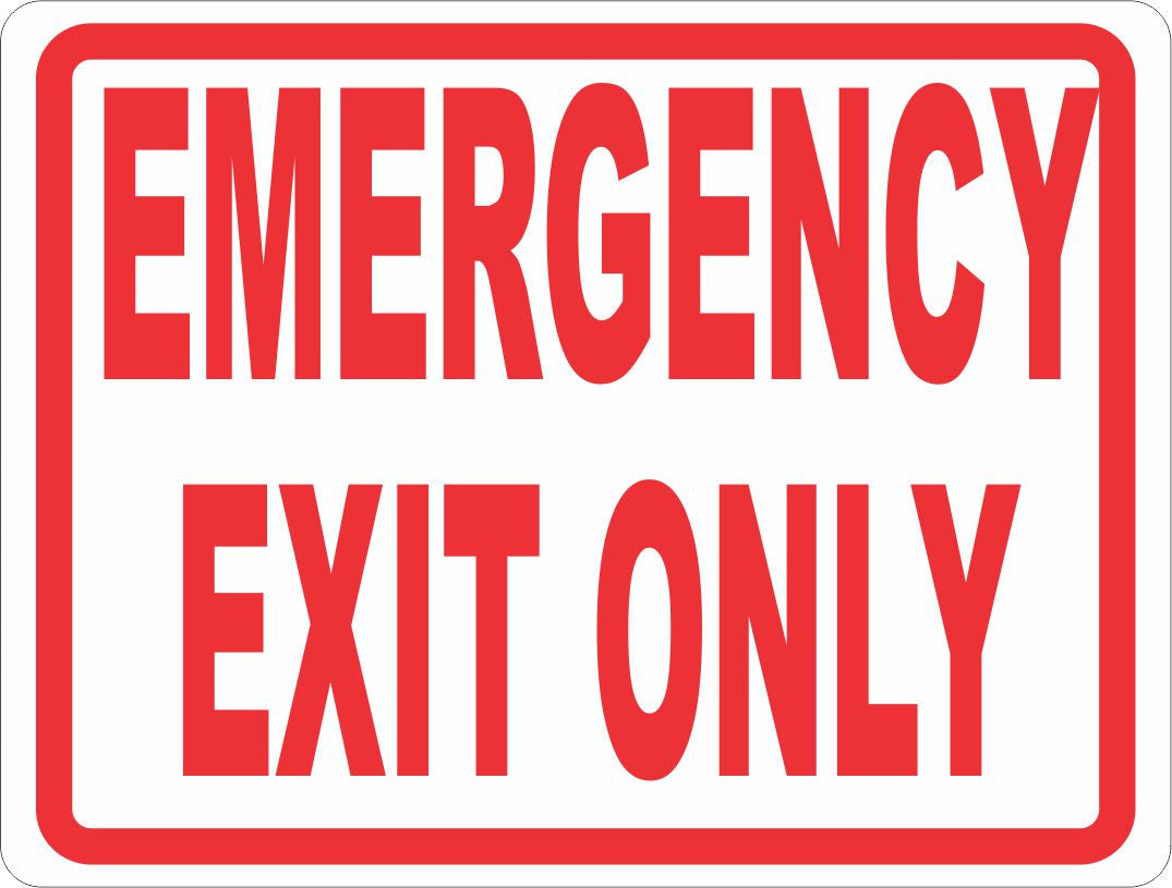 Exit Inoperable Sign Emergency Exit Only Sign Spanish